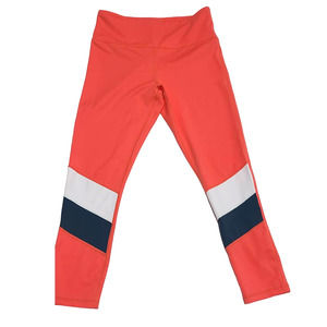 Zyia Active Tangerine Angle Block Light n Tight leggings size 6-8 Hi-rise 24"